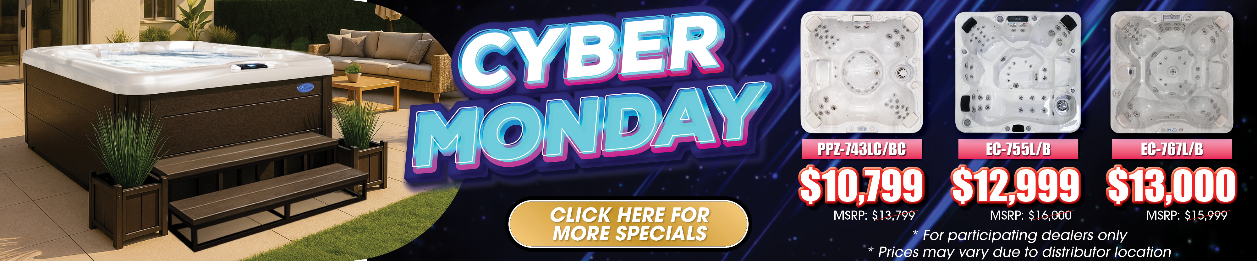 Calspas hot tub being used in a family setting - La Esmeralda