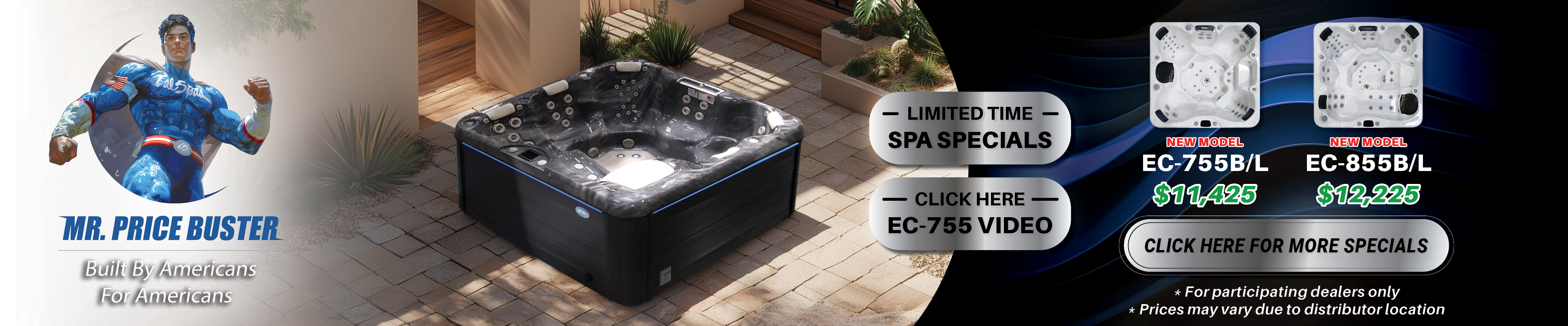 Calspas hot tub being used in a family setting - La Esmeralda